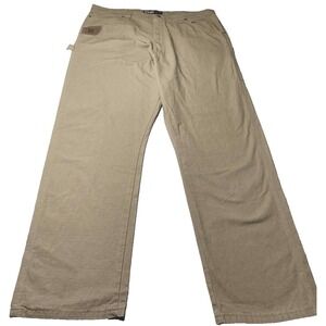 Wrangler Riggs Workwear Pants Men's 42x34 Tan Khaki‎ Straight Ripstop Cargo
